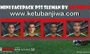 PES 2017 Mini Faces Pack PSS Sleman v1 For iPatch by AD Mod's Ketuban Jiwa