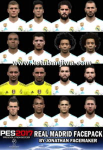 PES 2017 Real Madrid Facepack Update 19 June 2017 by Jonathan Facemaker Ketuban Jiwa