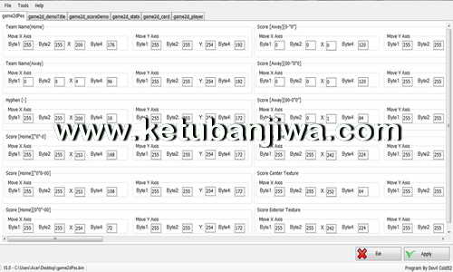 PES 2017 ScoreBoard Editor v1 Tool by Devil Cold52 Ketuban Jiwa