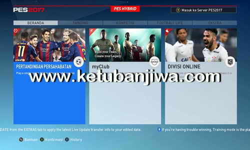PES 2017 Teks Bahasa Indonesia v0.1 by PES Hybrid Ketuban Jiwa
