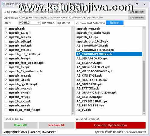 PES 2017 AZ Stadium Pack Fix Update by AZ Mods Ketuban Jiwa Preview DpFileList