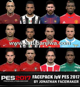 PES 2017 Faces Pack JyV by Jonathan Facemaker Ketuban Jiwa