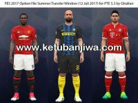 PES 2017 Option File For PTE 5.3 Update 12 July 2017 PES 2017 Option File Summer Transfer Windows Update 12 July 2017 For PTE Patch 5.3 by Ghufran Ketuban Jiwa