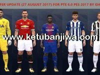 PES 2017 PTE 6.0 Option File Update + Fix 27/08/2017 Download PES 2017 PTE Patch 6.0 Option File Transfer Update 27 August 2017 by Ghufran Ketuban Jiwa