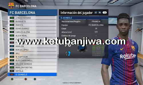 Download PES2017 Option File Transfer Update 26 August 2017 For PESGalaxy Patch 3.00 Ketuban Jiwa
