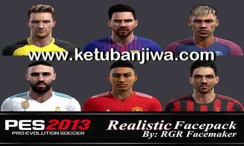 PES 2013 Realistic Facepack by Rgr Facemaker Ketuban Jiwa