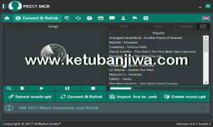 PES 2017 Music Converter Relink Tool MCR v4.0 AIO Final Version by Ginda01 Ketuban Jiwa