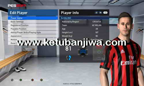 PES 2017 Option File Transfer Update 23 August 2017 For PES Professionals Patch v3.4 by Boris Ketuban Jiwa