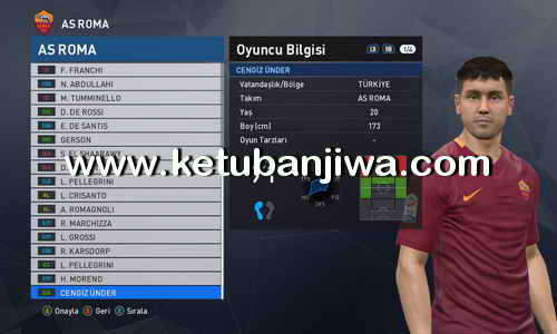 PES 2017 Option File Update 03 August 2017 For PTE Patch 6.0 by Onur52 Ketuban Jiwa