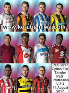 PES 2017 PES Professionals Patch v3.4 Option File Transfer Update 14 August 2017 Ketuban Jiwa