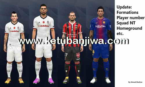 PES 2017 PTE Patch 6.0 Option File + Fix Update 15 August 2017 by Ghufran Ketuban Jiwa