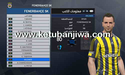 PES 2017 PTE Patch 6.0 Option File Update 13 August 2017 by Osama Mohammad Mistarihi Ketuban Jiwa