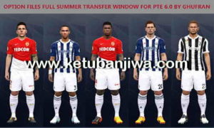 Download PES 2017 Option Files Full Summer Transfer Window For PTE Patch 6.0 by Ghufran Ketuban Jiwa