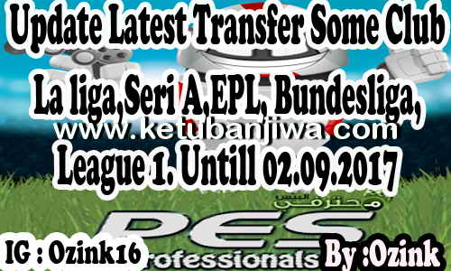 Download PES 2017 PES Professionals Patch v3.4 Option File v4.1 Transfer Update + Fix 02 September 2017 by Ozink Ketuban Jiwa