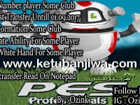 PES 2017 PES Professionals Patch v3.4 Option File v4 Transfer Update 01 September 2017 by Ozink Ketuban Jiwa