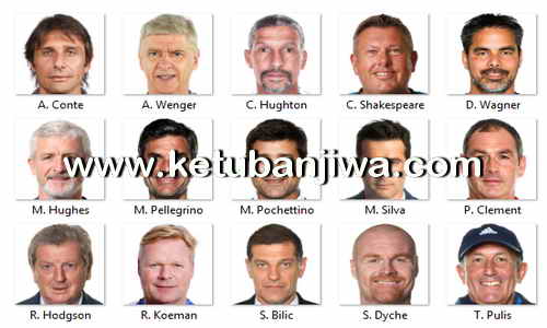 PES 2018 Manager Names + Pictures Pack v1.0 by Marouane1997 Ketuban Jiwa