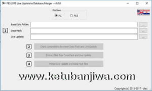 PES 2018 PS3 + PC Live Update To Database Merger v1.0 Tool by Zlac Ketuban Jiwa