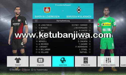 PES 2018 PS4 FBNZ Option File v1.0 Full Bundesliga Ketuban Jiwa