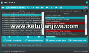 PES 2018 Music Converter + Relink MCR 1.0 by Ginda01 Ketuban Jiwa