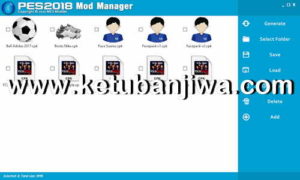 PES 2018 Mod Manager BETA Version by MES Modder Ketuban Jiwa
