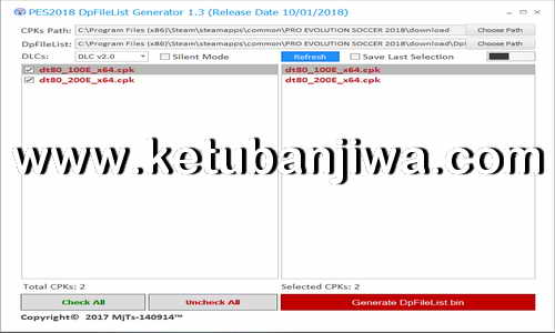 Download PES 2018 DpFileList Generator v1.3 Final Version by MjTs-140914 Ketuban Jiwa