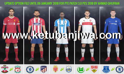 PES 2017 Option File Update 06 January 2018 For PTE 3.0 by Ahmad Ghufran Ketuban jiwa