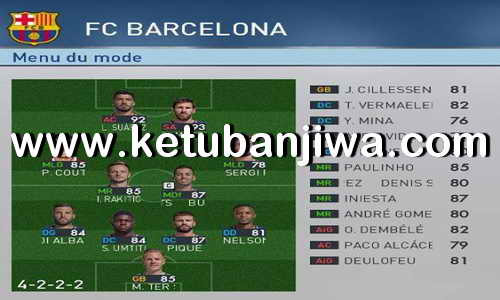 PES 2017 Option File Winter Transfer Update 28 January 2018 For PES Professionals Patch v4.1 by Djamelahmed Ketuban Jiwa