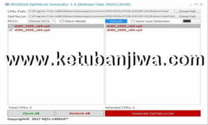 PES 2018 DpFileList Generator Tool v1.4 Final Version by MjTs-140914 Ketuban Jiwa