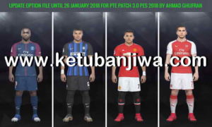 PES 2018 Option File Winter Transfer Update 26 January 2018 by Ahmad Ghufran Ketuban jiwa