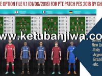 PES 2018 Option File v1 For PTE 4.3 World Cup Russia PES 2018 Option File v1 For PTE 4.3 World Cup Russia by Ghufran Ketuban Jiwa