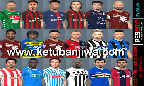 PES 2017 SMoKE Patch 9.8.4 Option File Summer Transfer Update 18 August 2018 by EsLaM Ketuban Jiwa