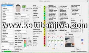 PES 2019 Player Editor Tool v1.1 by Fatih Kuyucak Ketuban Jiwa