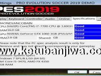 PES 2019 Settings.exe For Check PC Specifications PES 2019 Settings.exe For Check PC Specifications Ketuban Jiwa