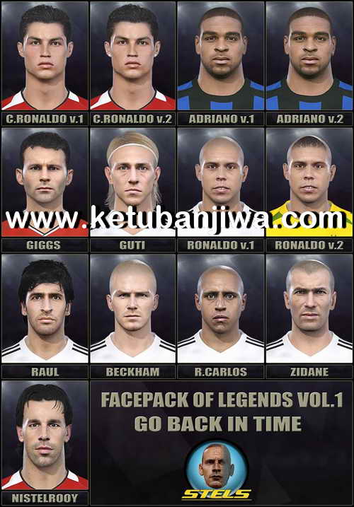 PES 2018 Facepack Of Legends Vol. 1 by Stels Ketuban Jiwa