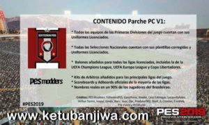 PES 2019 Editemos PES + PESmodders Patch v1 For PC Ketuban Jiwa