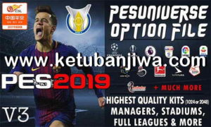PES 2019 PESUniverse Option File v3 AIO For PS4 + PC Ketuban Jiwa