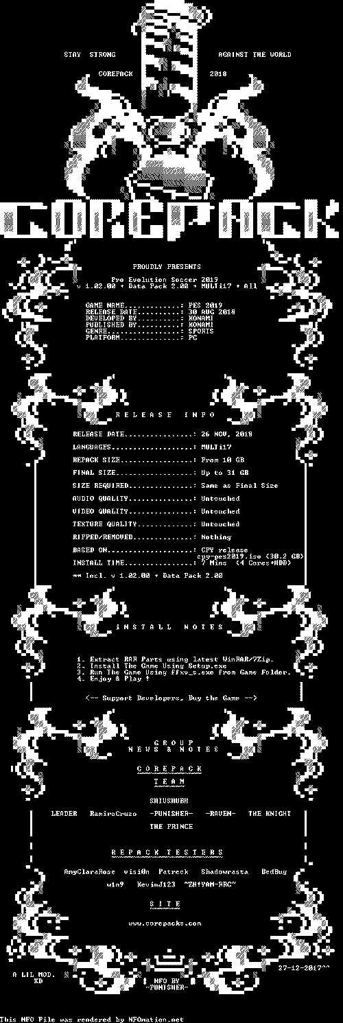 PES 2019 CorePack Repack Crack 1.02 + Data Pack 2.00 Ketuban jiwa