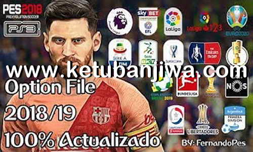 PES 2018 PS3 OFW BLUS Ultimate Option File Season 2019 by FernandoPES Ketuban Jiwa