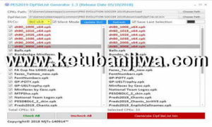 PES 2019 DpFileList Generator 1.1 For DLC 3.0 by Baris Ketuban Jiwa