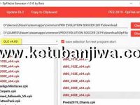 PES 2019 DpFileList Generator 1.1 For DLC 4.0 PES 2019 DpFileList Generator Tool v1.1 For DLC 4.0 by Baris Ketuban Jiwa