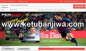 PES 2019 DpFileList Generator Tool v2.1 For DLC v5.0 by Baris Ketuban Jiwa