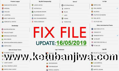 PES 2019 Mobile Android Minimum Patch v3.2.1 Fix File Update 16 May 2019