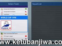 PES 2019 Classic World Cup 1998 Full Patch For PS4 by Georgi Todorov Ketuban Jiwa