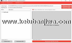 eFootball PES 2020 DpFileList Generator v1.0 Tool by Baris Ketuban Jiwa