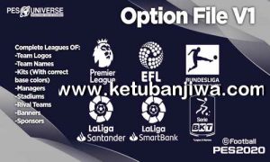 eFootball PES 2020 PES Universe Option File v1 For PS4 Ketuban Jiwa