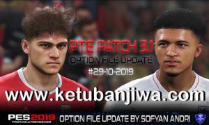 PES 2019 Option File Update 29 October 2019 For PTE Patch v3.1 by Sofyan Andri Ketuban Jiwa