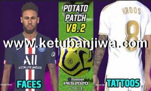 Download PES 2018 Potato Patch v8.2 Update Season 2020 Single Link For PlayStaion 3 BLES + BLUS by Team Poltergeist Ketuban Jiwa