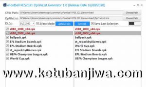 eFootball PES 2021 DpFileList Generator Tools 1.0 DLC 2.0 by MjTs-140914 Ketuban Jiwa