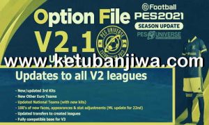 eFootball PES 2021 PESUniverse Option File v2.1 AIO For PC + PS4 Ketuban Jiwa