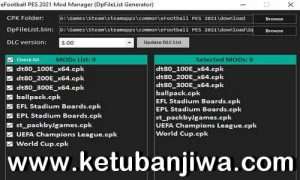 PES 2021 Mod Manager Tools v1.0 For DLC 3.0 Ketuban JIwa